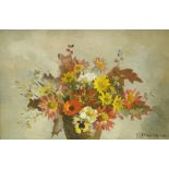 Phoebe Donovan, Irish (1902-1998) "Floral Bouquet," O.O.B., approx. 21cms x 31cms (8" x 12") signed