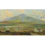 Maurice MacGonigal, PRHA (1900-1979) "West of Ireland, View of Croagh Patrick," O.O.B., extensive