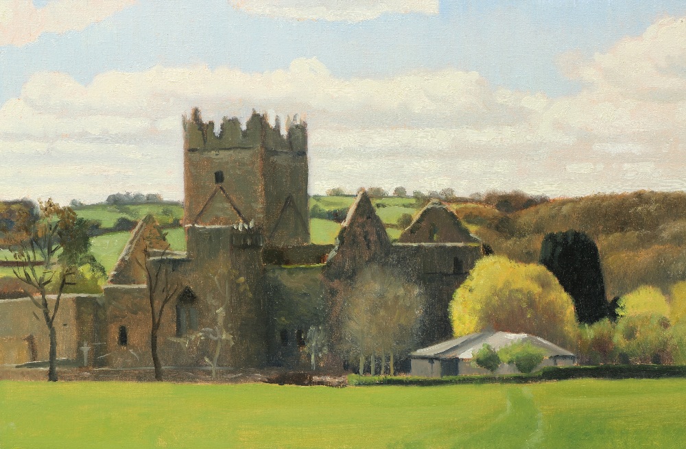 Blaise Smith, RHA (b. 1967) "Jerpoint Abbey, Co. Kilkenny," O.O.C., Signed  and dated on reverse,