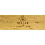 Wine:  Sarget de Gruarud Larose - 2005, 8 Bottles, in original case, as a lot, w.a.f. (8)