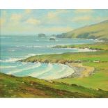 Pat Cowley  (XX-XXI) "Malin Head, Co. Donegal," O.O.C., 9 3/4" x 12" (25cms x 31cms) Signed  also