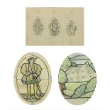 Sidney Harold Meteyard, (1868-1947) Studios for Stain Glass Watercolour: 'Sir John Dudley, 1502 -