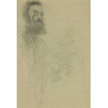 John Butler Yeats, RHA (1839-1922) "Sketch of George Russell (AE)" pencil, depicting a Gentleman