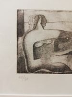 After Henry Moore, British, OM, CH, FBA (1898-1986) "Reclining Nude Woman," etching, Limited Edn., - Image 3 of 9