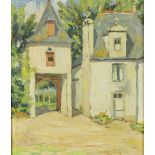 Attributed to Letitia Marion Hamilton, Irish (1878-1964) "Gatehouse, near Semur-en-Auxois," O.O.