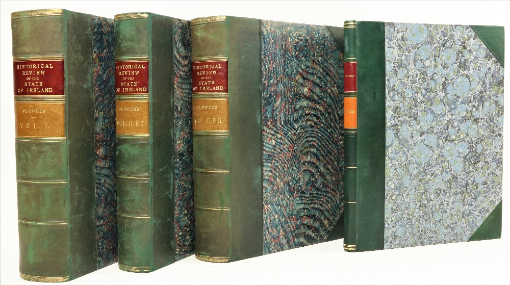 Very Fine Set Plowden (Francis) An Historical Review of the State of Ireland, 2 vols. in Three,