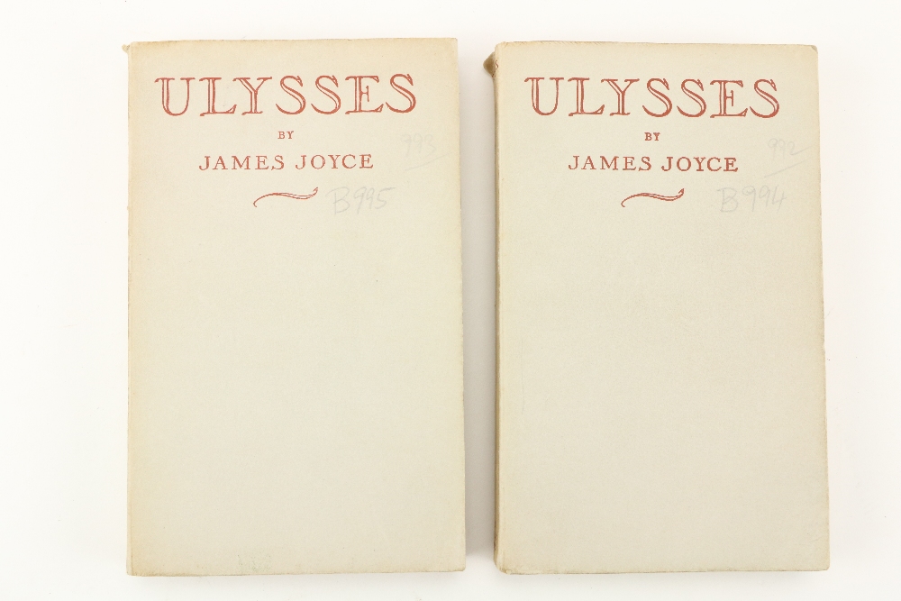 Joyce (James) Ulysses, 2 vols. Hamburg (Odyssey Press) 1935, Third, ptd. wrappers, red text. Good