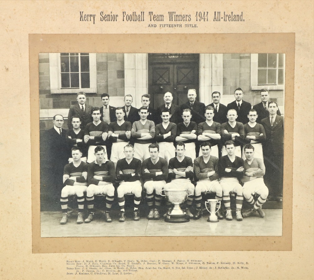 G.A.A.:  Photograph, Kerry Senior Football Team Winners, 1941 All-Ireland and Fifteenth Title,