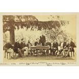 Original Photograph: Lord Mayo in India, A group photo with nine men seated with Lord Mayo including