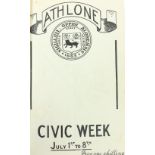 Co. Westmeath:  Athlone Civic Week, 1945, 1946, 1947, 1948, 1949, 1950, & 1951. Together 7