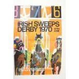 After Pieter Slius, Irish (1929-2008) Racing: Poster, Irish Sweeps Derby 1970, 27th June, One of the