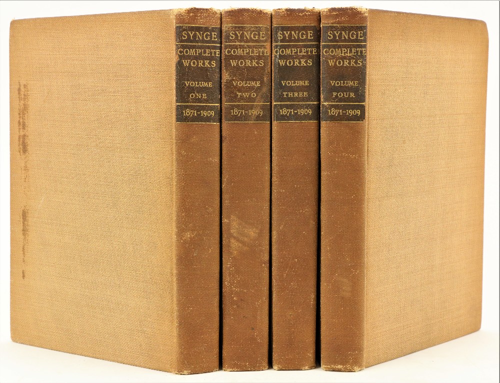 Synge - The Works of John M. Synge, 4 vols. 8vo Boston (John W. Luce & Co.) 1912. Four portrait