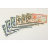 Central Bank of Ireland:  Series A Legal Tender Notes to include Lady Lavery Series: * 10 (x3) [