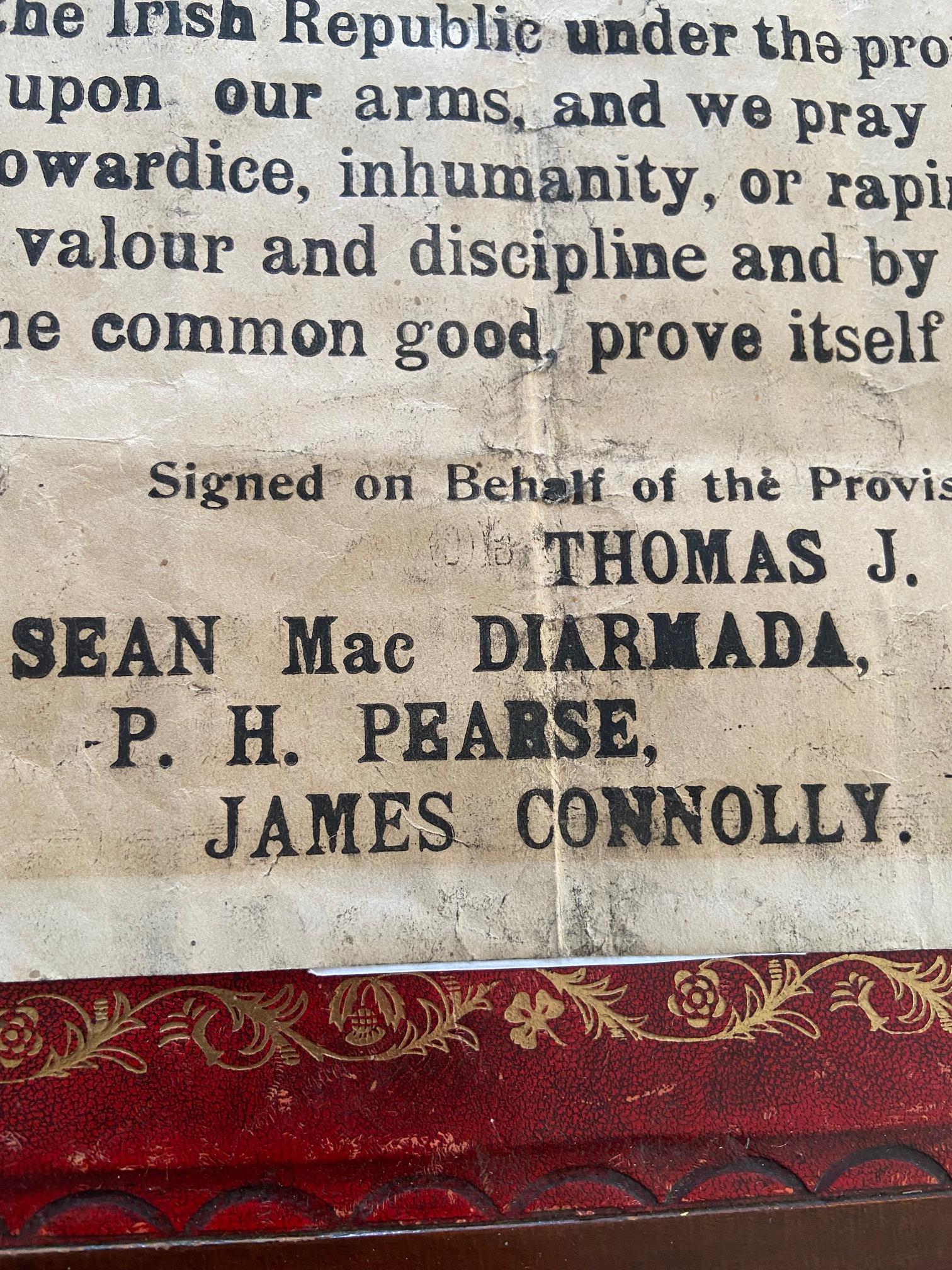 The Corner-stone Document of Irish Freedom 1916 PROCLAMATION OF THE IRISH REPUBLIC   An Original - Image 39 of 40