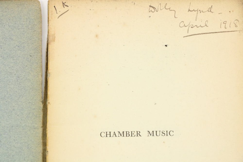 Joyce (James) Chamber Music, L., Elkin Mathews 1918, Second Edn., orig. printed wrappers Dolly - Image 2 of 3