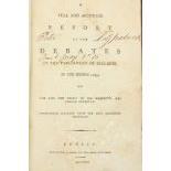 Pamphlets: A Full and Accurate Report of the Debates in the Parliament of Ireland ... 1793 ... on