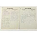 Collins (Michael) and others.  An interesting and important File of Letters and Drafts concerning