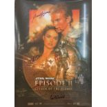 Signed by the Cast & Director Cinema Poster: Star Wars - Episode II - Attack of the Clones,