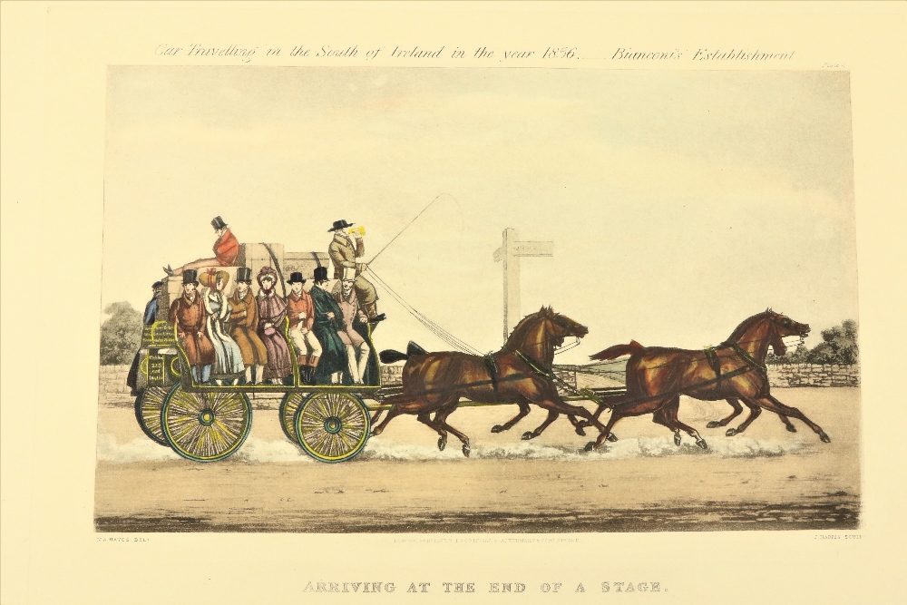 Fine Coloured Set of Prints, after M.A. Hayes Bianconi (Chas.) Car Travelling in the South of - Image 3 of 3