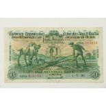 Currency Commission Consolidated Bank Note:   Ploughman £1 (one pound)  The National Bank, No.