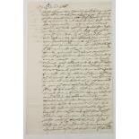 Address to Parliament by King James II [1685?] Manuscript: Draft (incomplete and unsigned, but in