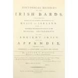 Walker (Joseph C.) Historical Memoirs of the Irish Bards,... also An Historical and Descriptive