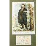 [O'Connell (Daniel)] A mounted Display, with an original manuscript free front signed  by Daniel O'