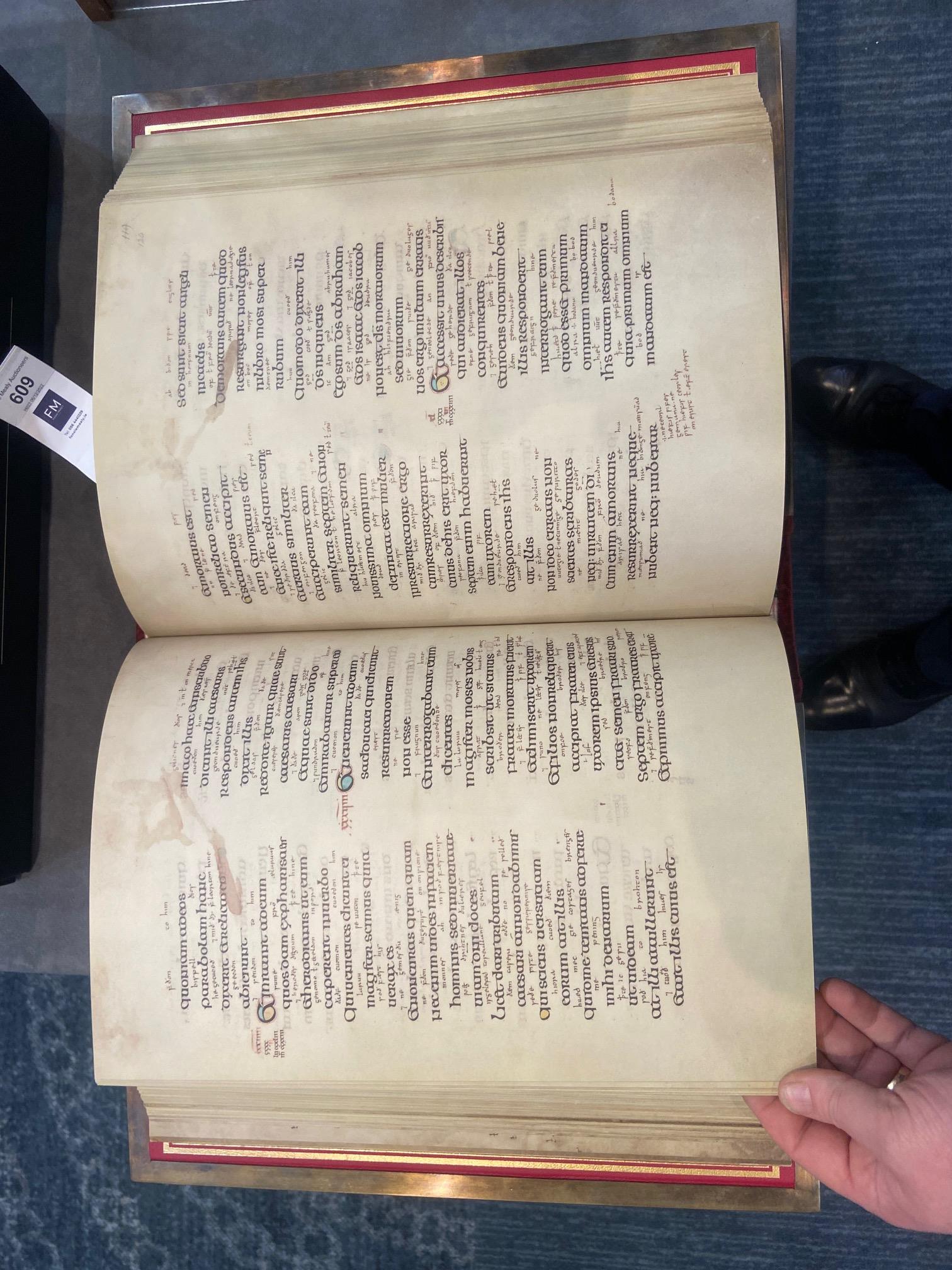 The Lindisfarne Gospels  A True Masterpiece of Fine Facsimile Production Evangelia Sancta - Image 42 of 49