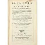 Baumé (M.) Elements de Pharmacie Theorique et Pratique, 8vo Paris 1773. Third Edn. Signed by