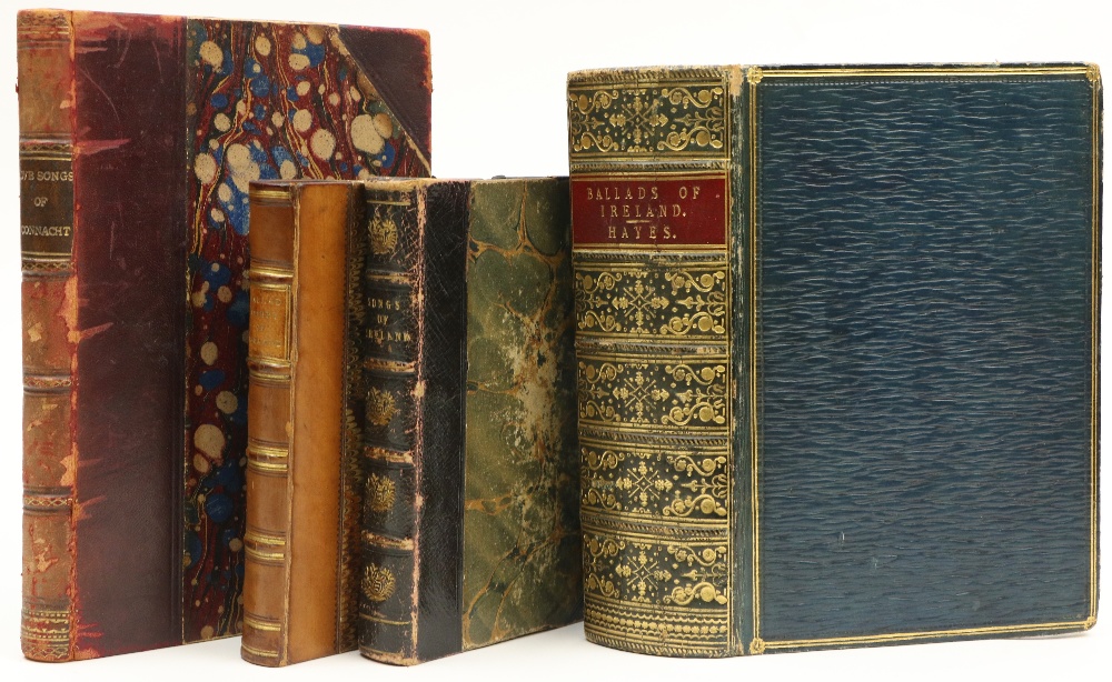 Hayes (Edward) The Ballads of Ireland, 2 vols. in one, sm. 8vo Lond. Edin. & Dublin 1855. First