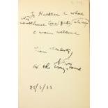 Inscribed by the Author O'Flaherty (Liam) The Martyr, 8vo L. (V. Gollancz) 1933, First Edn., - Image 3 of 3