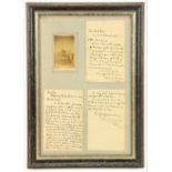 Dickens (Charles) Two original A.L.s. from the Author Charles Dickens, to a Mrs. Winter, dated