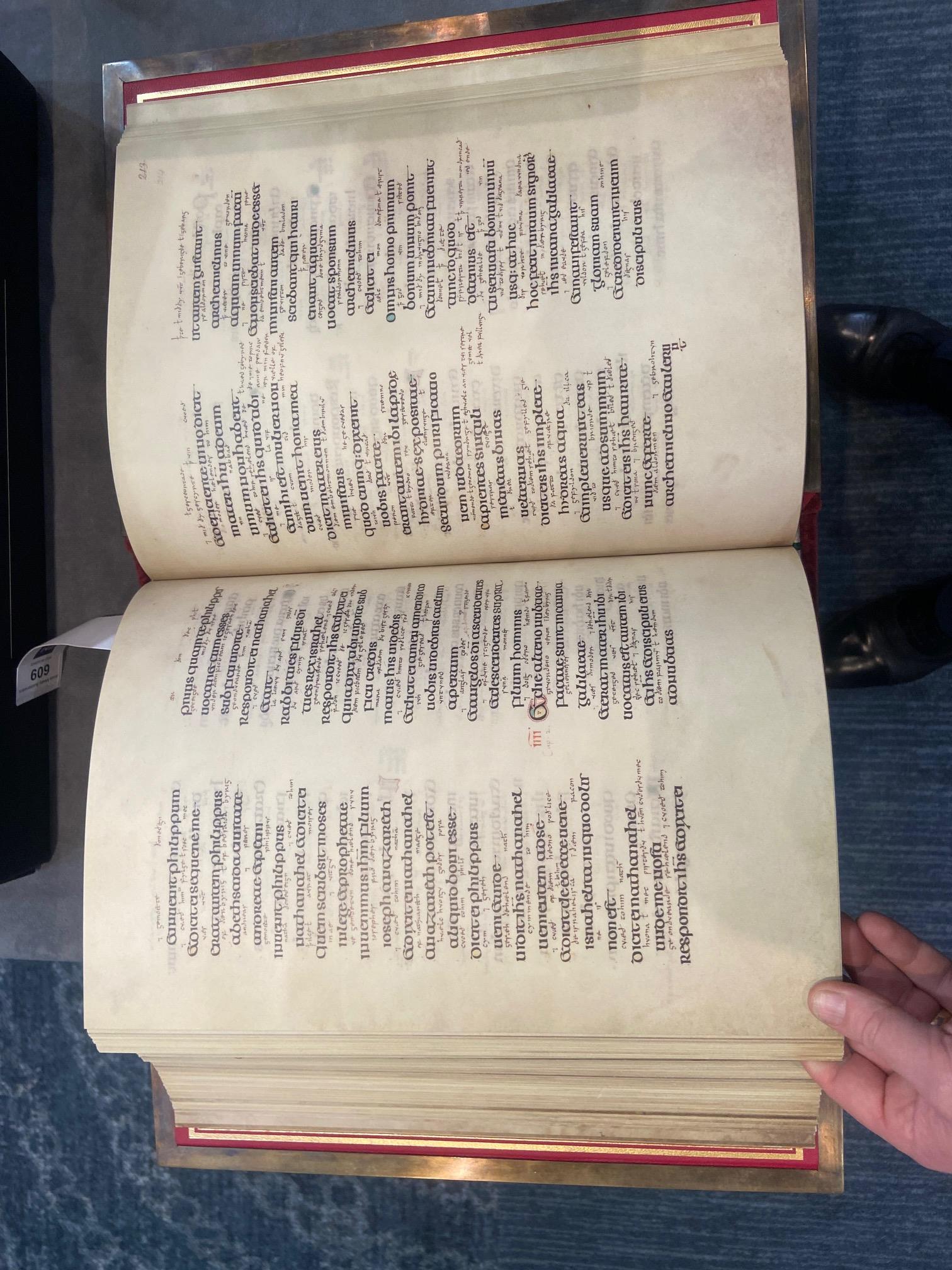 The Lindisfarne Gospels  A True Masterpiece of Fine Facsimile Production Evangelia Sancta - Image 44 of 49