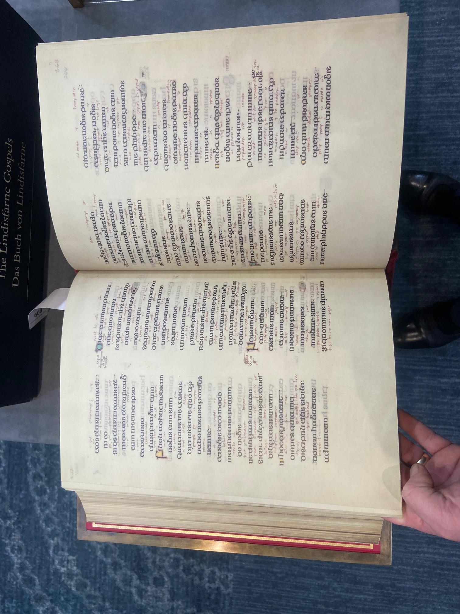 The Lindisfarne Gospels  A True Masterpiece of Fine Facsimile Production Evangelia Sancta - Image 45 of 49