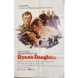 Cinema Poster:  Ryan's Daughter, MGM Studios, starring Robert Mitchum, Trevor Howard, etc., U.S.