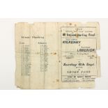 1936 All-Ireland Hurling Final G.A.A.: Programme, Hurling 1936, All-Ireland Final, Kilkenny v.