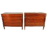 Coppia di cassettoni a quattro cassetti - Pair of large drawers with four drawers