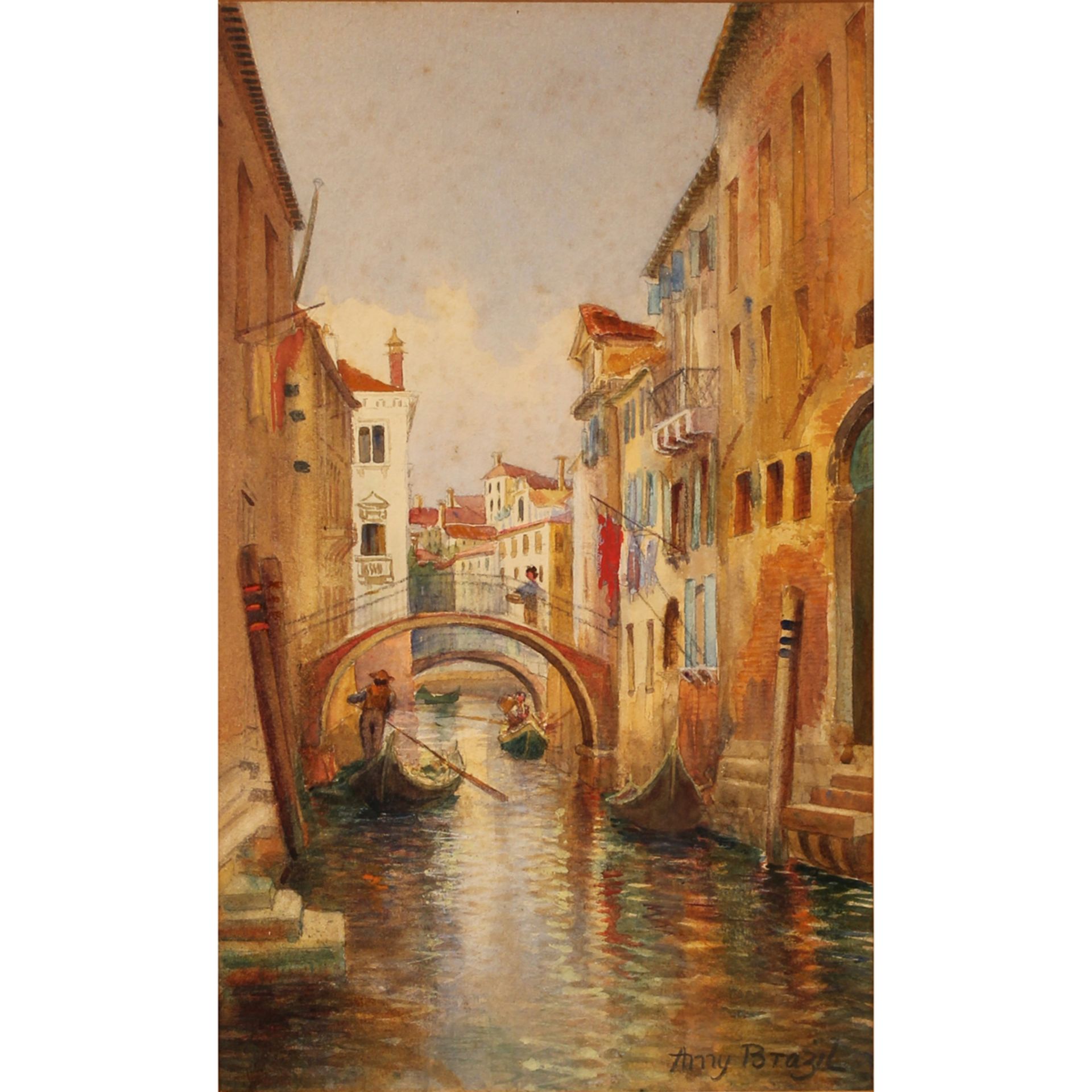 Any Brazil (XX/1940) "Veduta del canale di Venezia" - "View of the canal of Venice"