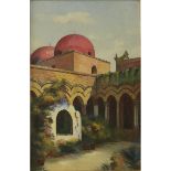 Vincenzo Udine (1898/1981)"Chiostro di San Giovanni degli eremiti" - "Cloister of San Giovanni degli