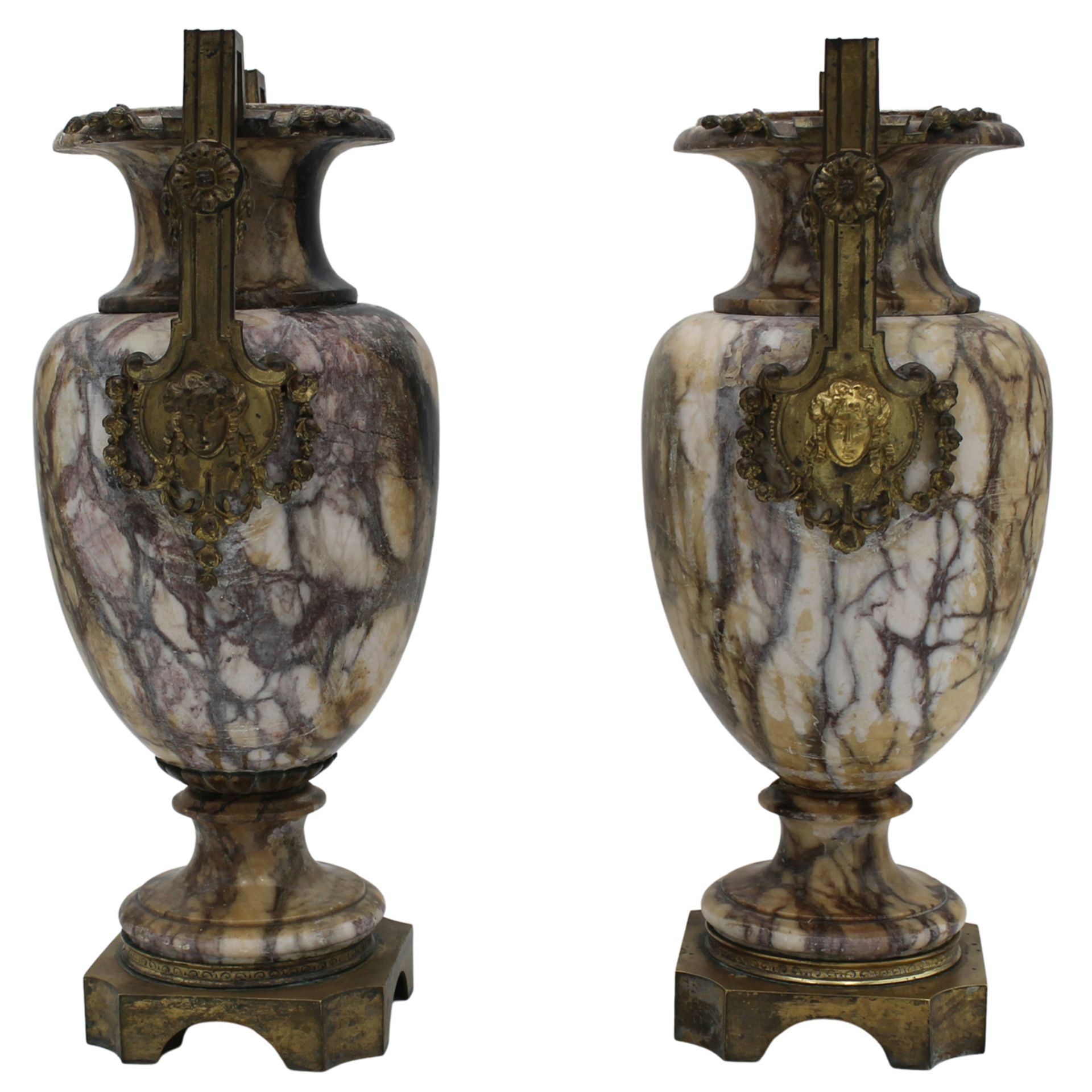 Coppia vasi a due manici - Pair of vases with two handles - Image 2 of 2