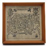 Pianta della città di Palermo - Map of old Palermo