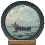 Due dipinti su piatti - Two paintings on plates