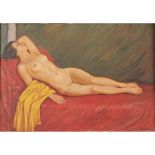 Antonio Cutino (1905/1984) "Nudo di donna distesa" - "Nude of a lying woman"