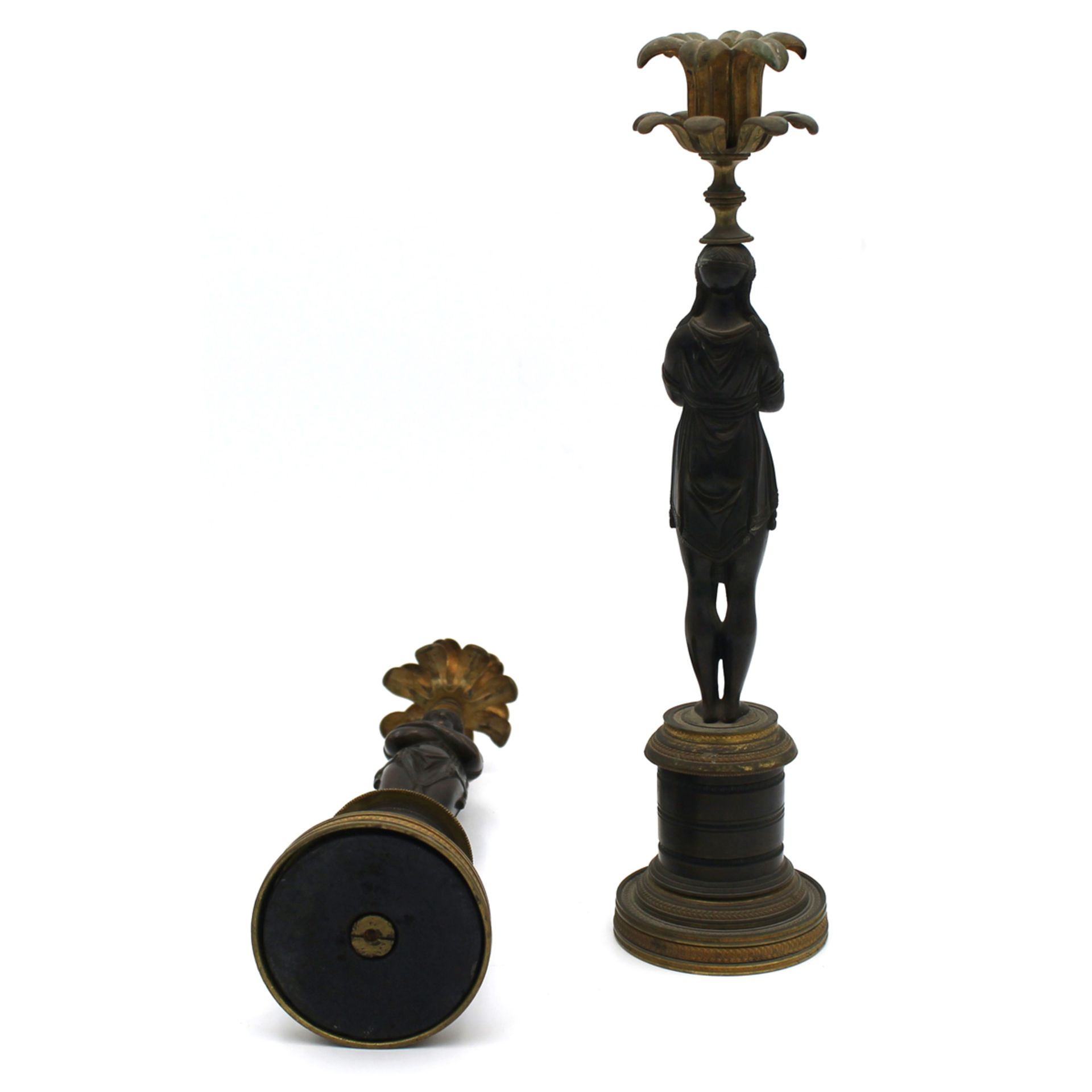 Coppia candelieri - Pair of candlesticks - Image 2 of 2