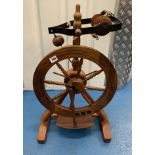 Spinning wheel. Working. 17” long x 28” high.