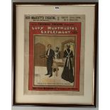 Theatre poster “Lady Huntsworth’s Experiment, Her Majesty’s Theatre Blackpool, Sept. 30th, 1901”,