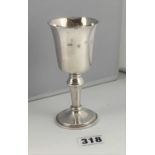 Silver goblet, 5” high, w: 3.1 ozt