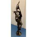 Metal sculpture. 47” high