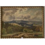 Watercolour by H. Hughes Stanton R.W.S, ‘Haslemere from Hindhead’. Image 28.5” x 20.5”, frame 30.