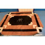 ‘MR’ initialled rug. 95” x 72”